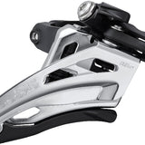 Shimano FD-M4100-M Deore front derailleur, 10-speed double, side swing, mid clamp - Mid Clamp Band Mount