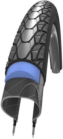 Schwalbe Marathon Plus SmartGuard Wheelchair Black'n Roll Compound Rigid in Black 26 x 1.00