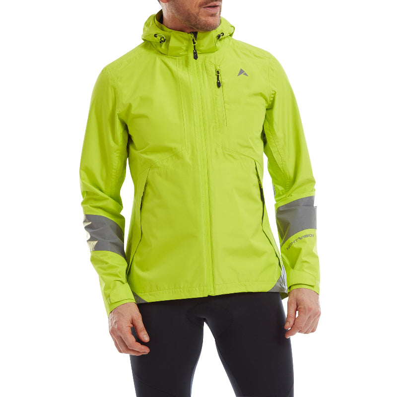 Altura Nightvision Typhoon Men's Waterproof Cycling Jacket - Lime
