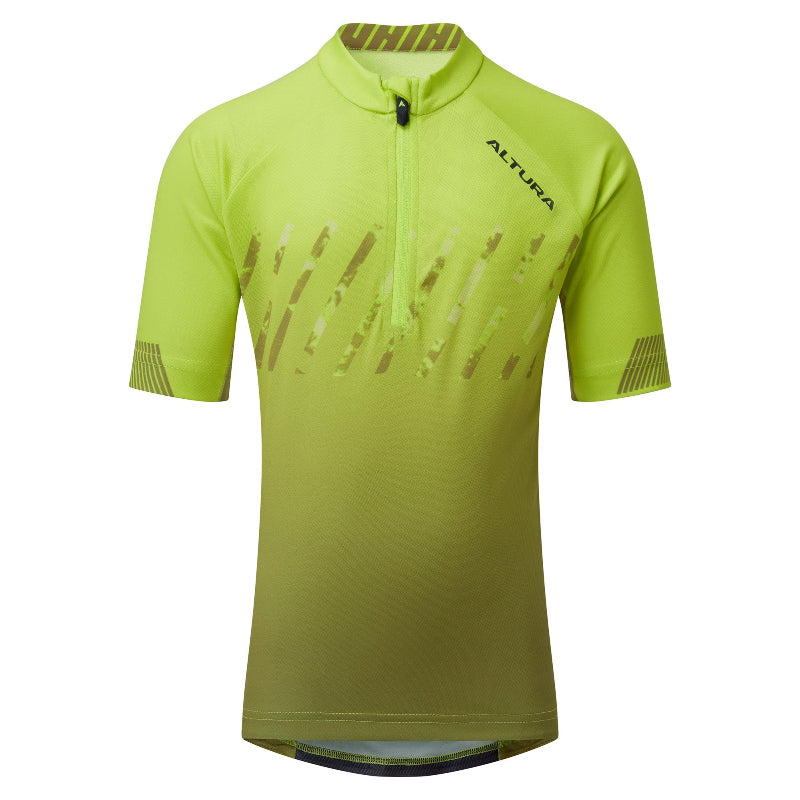 Altura Kids Airsteam Short Sleeve Cycling Jersey - Lime