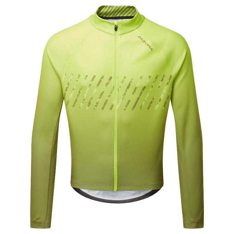 Altura Airstream Men's Long Sleeve Jersey-Lime