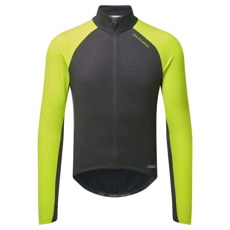 Altura Icon Men's Long Sleeve Jersey / Lime Carbon