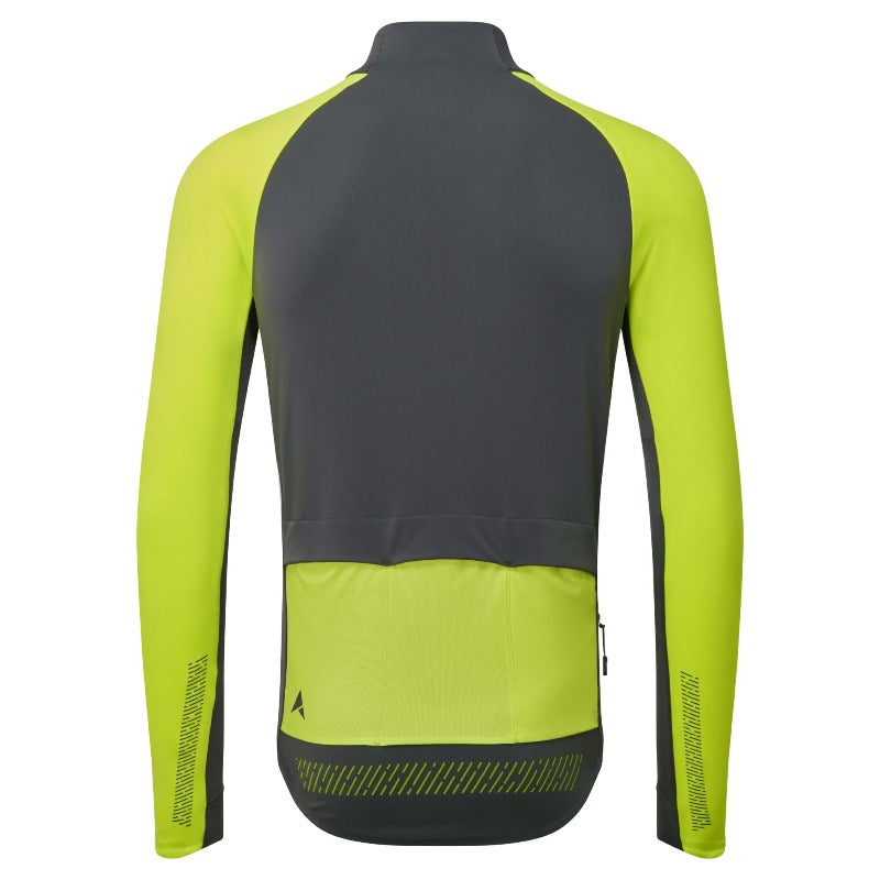 Altura Icon Men's Long Sleeve Jersey / Lime Carbon back view
