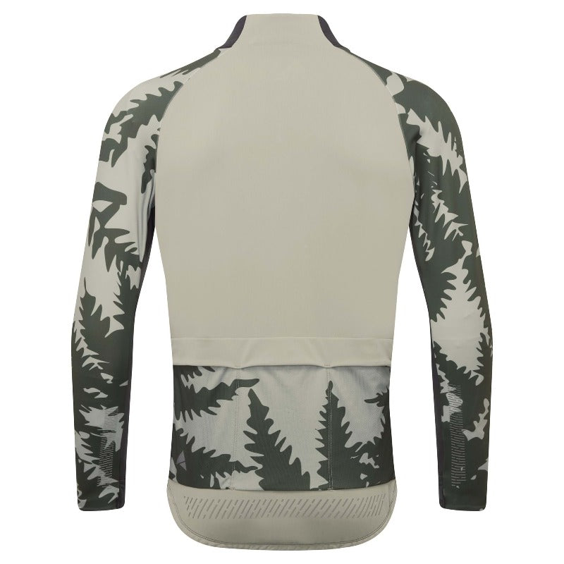 Altura Icon Men's Long Sleeve Jersey / Dark Olive back view