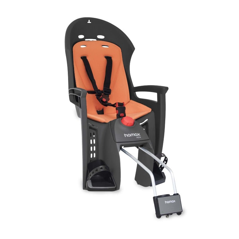 Hamax Siesta Child Seat with Lockable Bracket - Grey/Orange
