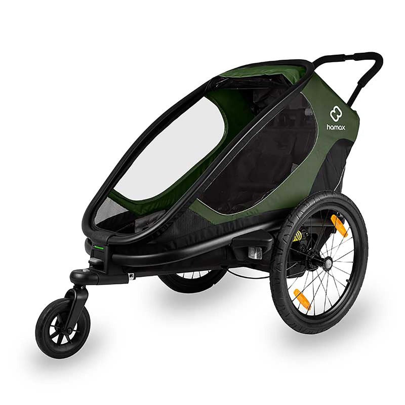 Hamax Outback One Child Trailer - Green/Black