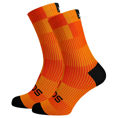 Sox Footwear Slight Orange Minimalist Premium Crew Socks