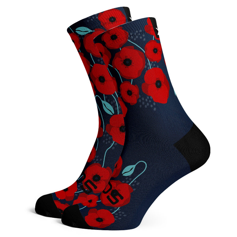 Sox Footwear Poppy Tropicals Premium Crew Socks