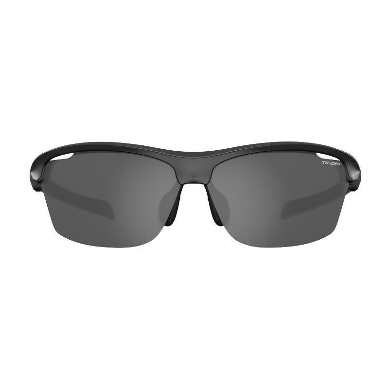 Tifosi Intense Single Lens Sunglasses - Gloss Black/Smoke - Front view