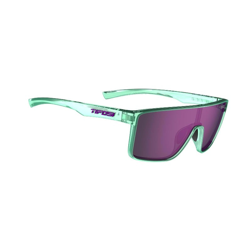 Tifosi Sanctum Single Lens Sunglasses - Aqua Shimmer - Left view