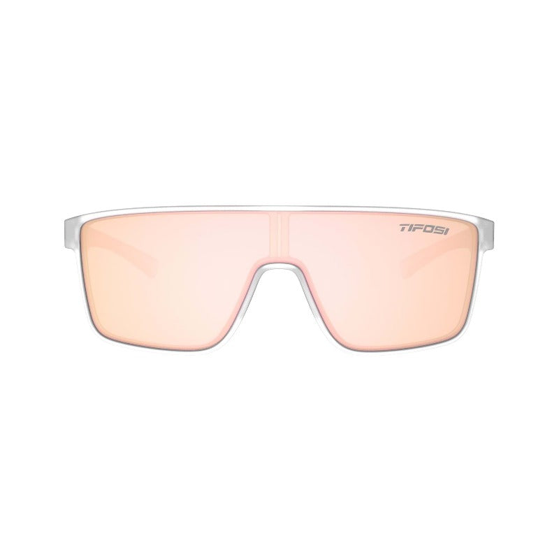 Tifosi Sanctum Single Lens Sunglasses - Satin Clear - Front view