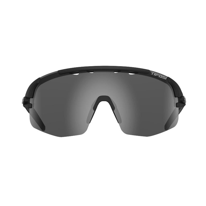 Tifosi Sledge Lite Interchangeable Lens Sunglasses - Matte Black - Front view