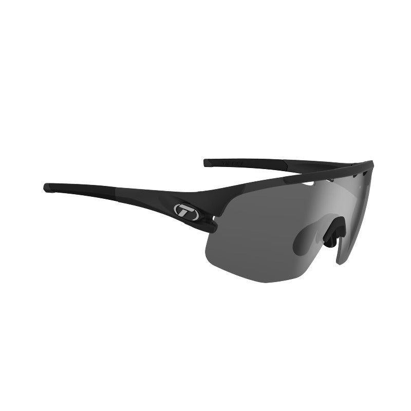 Tifosi Sledge Lite Interchangeable Lens Sunglasses - Matte Black - Left view
