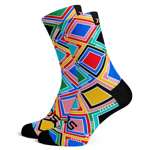 Sox Footwear Zulu South African Heritage Premium Crew Socks