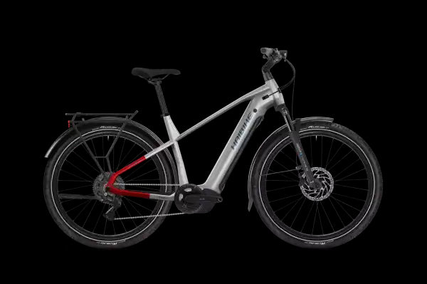 Haibike TREKKING 7 Electric Bike 2025 - Grey - Side