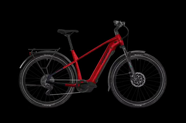 Haibike TREKKING 7 Electric Bike 2025 - Red - Side