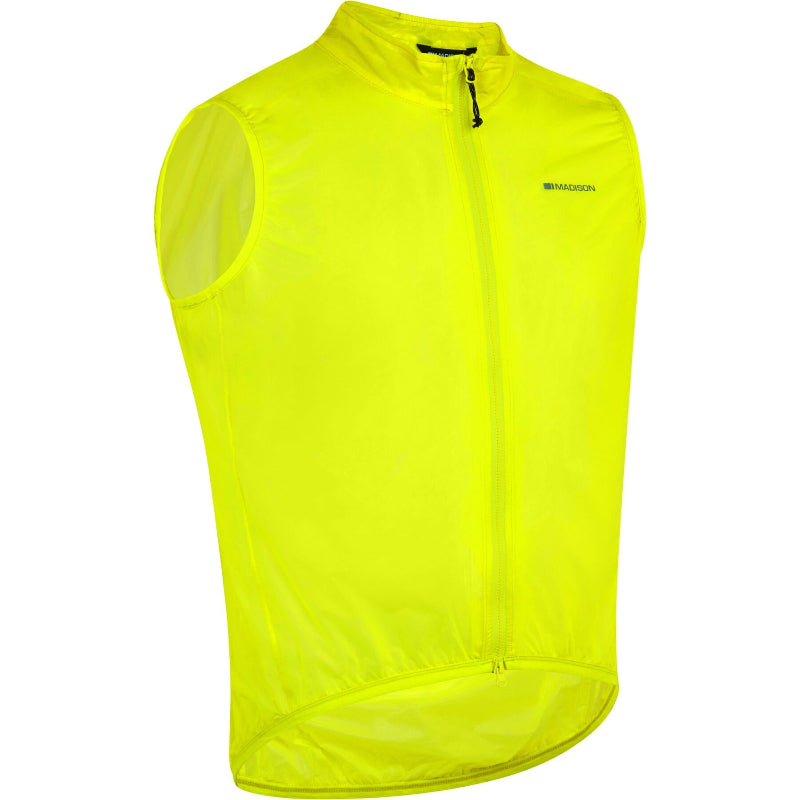 Flux Men's Ultra Packable Waterproof Gilet Yellow 1