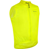Flux Men's Ultra Packable Waterproof Gilet Yellow 1
