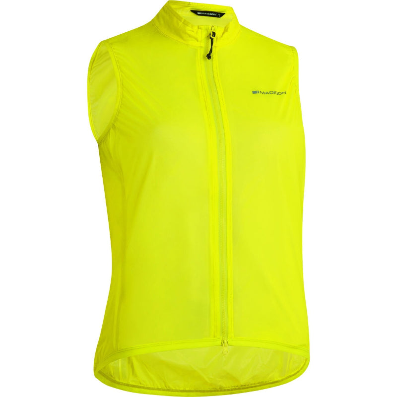 Flux Women's Ultra Packable Waterproof Gilet Yellow 1