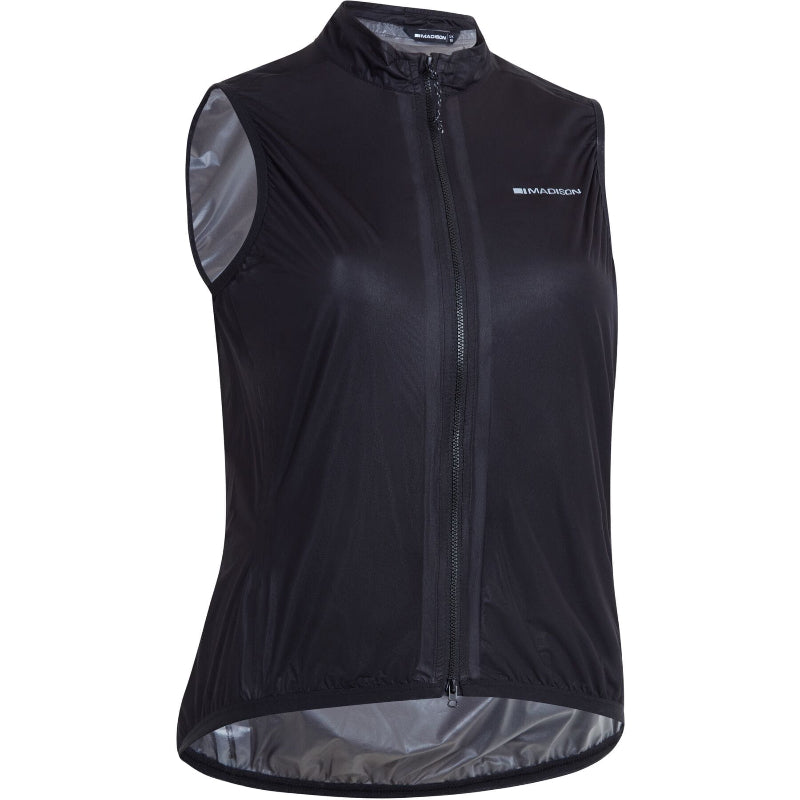Flux Women's Ultra Packable Waterproof Gilet Black 1