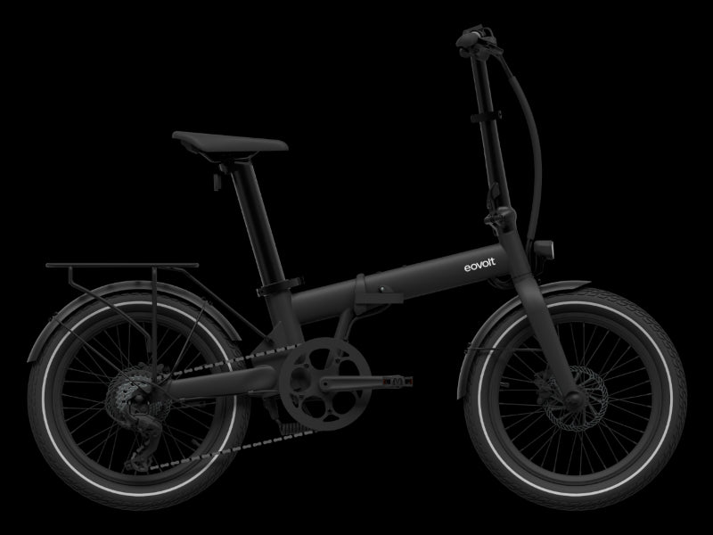 Eovolt Afternoon 20" Origins Folding Electric Bike - Onyx Black