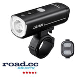Ravemen LR1600 USB Rechargeable Curved Lens Front Light in Matt Black (1600 Lumens)