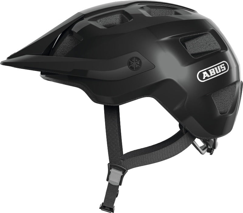 ABUS MoTrip MTB Helmet - Shiny Black - Side view