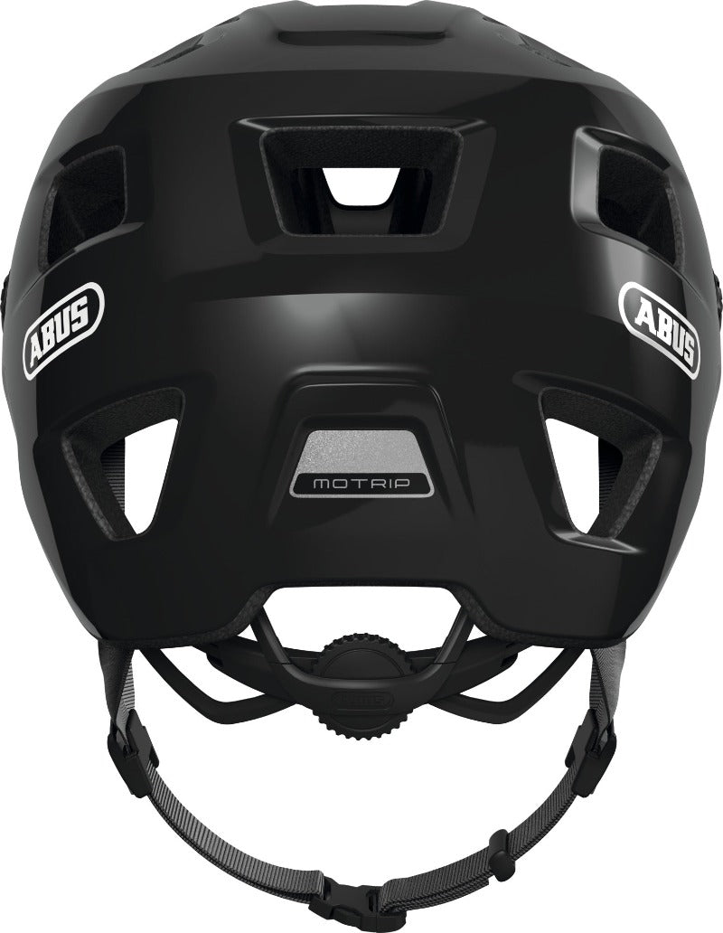 ABUS MoTrip MTB Helmet - Shiny Black - Rear view