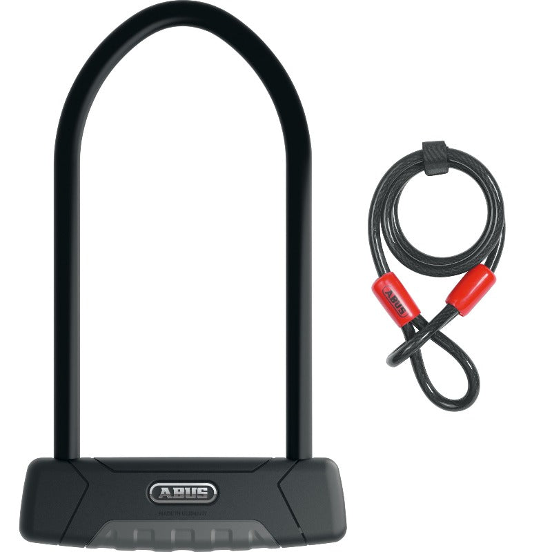 ABUS Granit Plus 470 U-Shackle Lock 230mm + 10/120 Cobra Cable