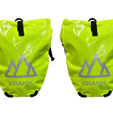 KranX Grampian Waterproof Panniers in Fluo Yellow 48L (Pair)