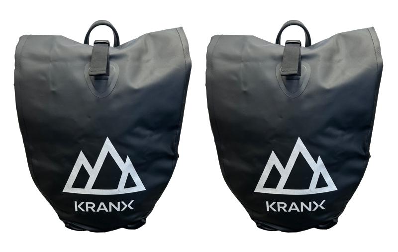 KranX Grampian Waterproof Panniers 48L (Pair) - Black
