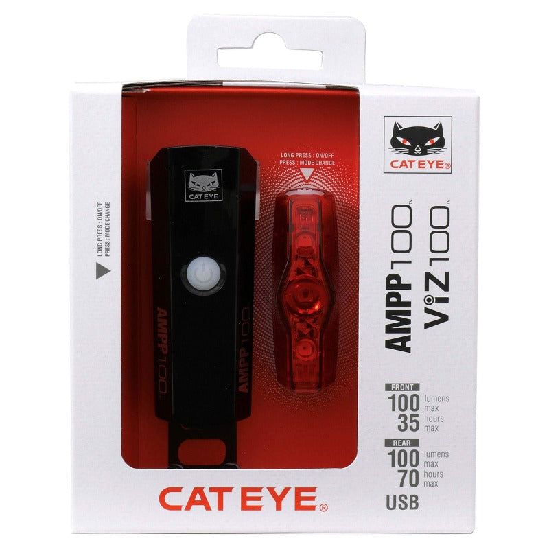 Cateye AMPP 100 / Viz 100 Lightset