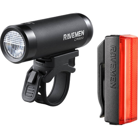 Ravemen CR600 (600 Lumens) / TR20 (20 Lumens) USB Rechargeable Lightsset