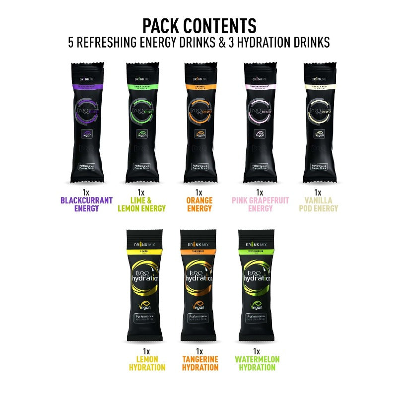 Torq Energy & Hydration Drink Sampler Pack (Box Of 8)