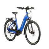 Raleigh Motus GT Lowstep Derailleur Electric Bike - Blue - Front View