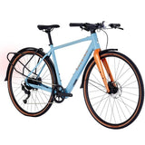 Raleigh Trace Electric Bike - Front View - Blue